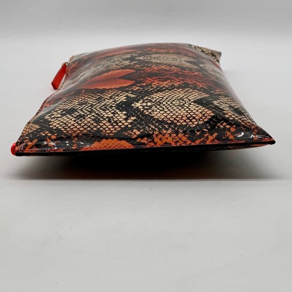 Marc by Marc Jacobs Annabella Red Snake Skin Print PVC Clutch - Picture 4 of 11